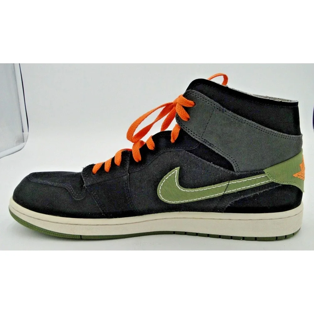 Nike Air Jordan 1 Mid SE Craft Anthracite Light‎ Olive FD6817-003 Men's Size 15